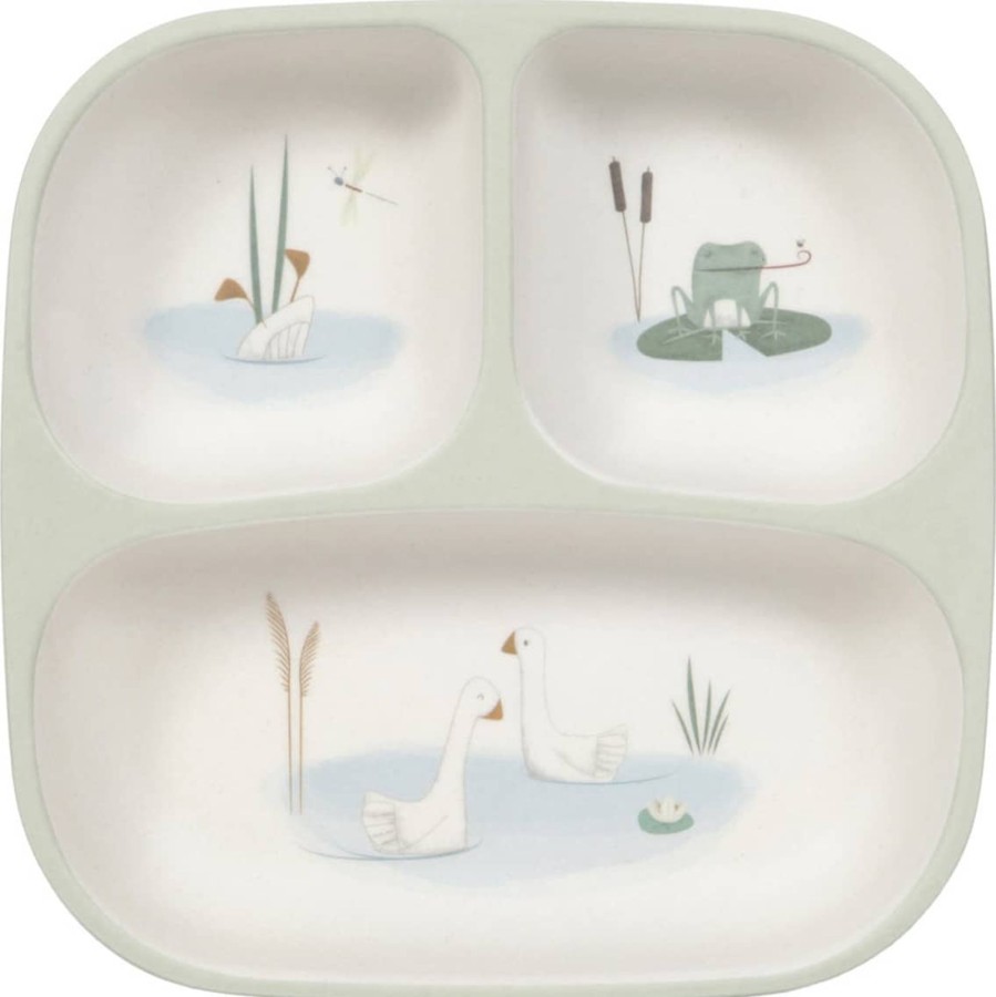 Mealtimes & Care Little Dutch Dinner Sets | Divided Bamboo Plate Little Goose