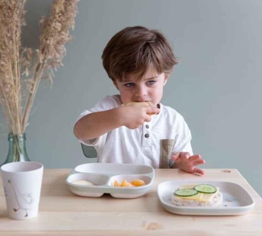 Mealtimes & Care Little Dutch Dinner Sets | Divided Bamboo Plate Little Goose