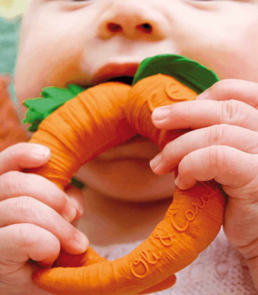 Toys & Play Oli & Carol Rattles & Teethers | Cathy The Carrot Teething Toy