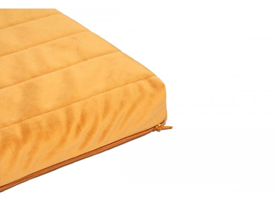 Nursery & Interior Nobodinoz Cushions | Zanzibar Play Mattress Velvet Farniente Yellow