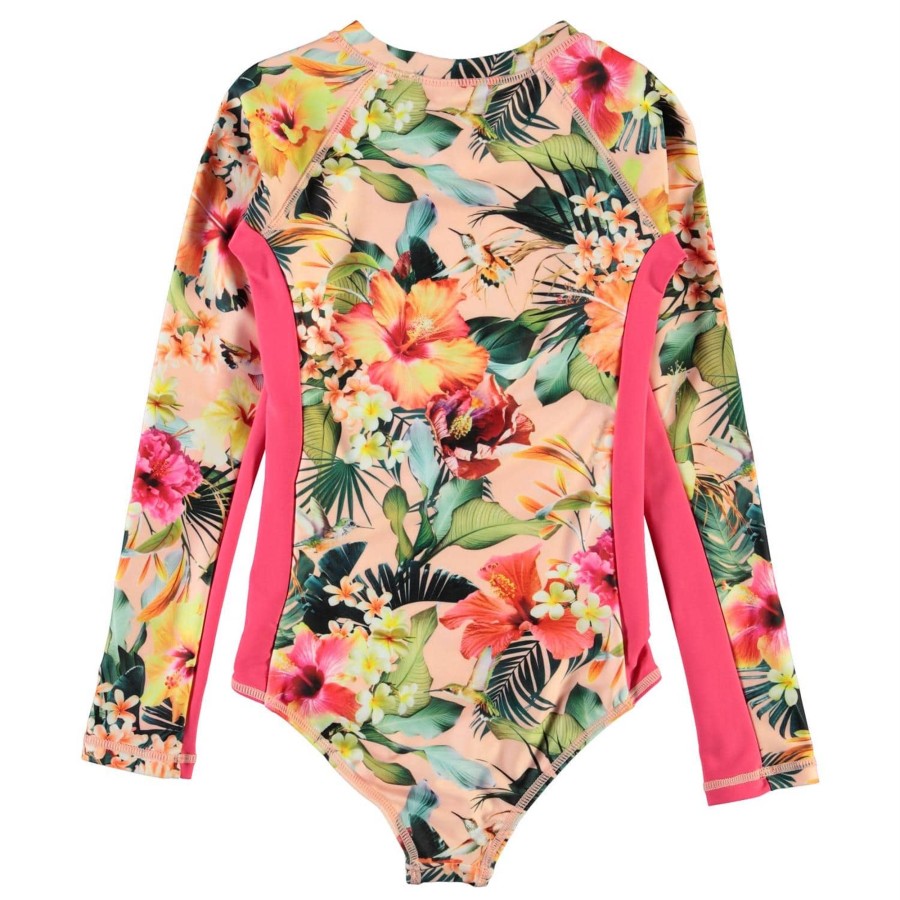 Clothing & Accessories Molo Swimwear | Necky - Hawaiian Flowers