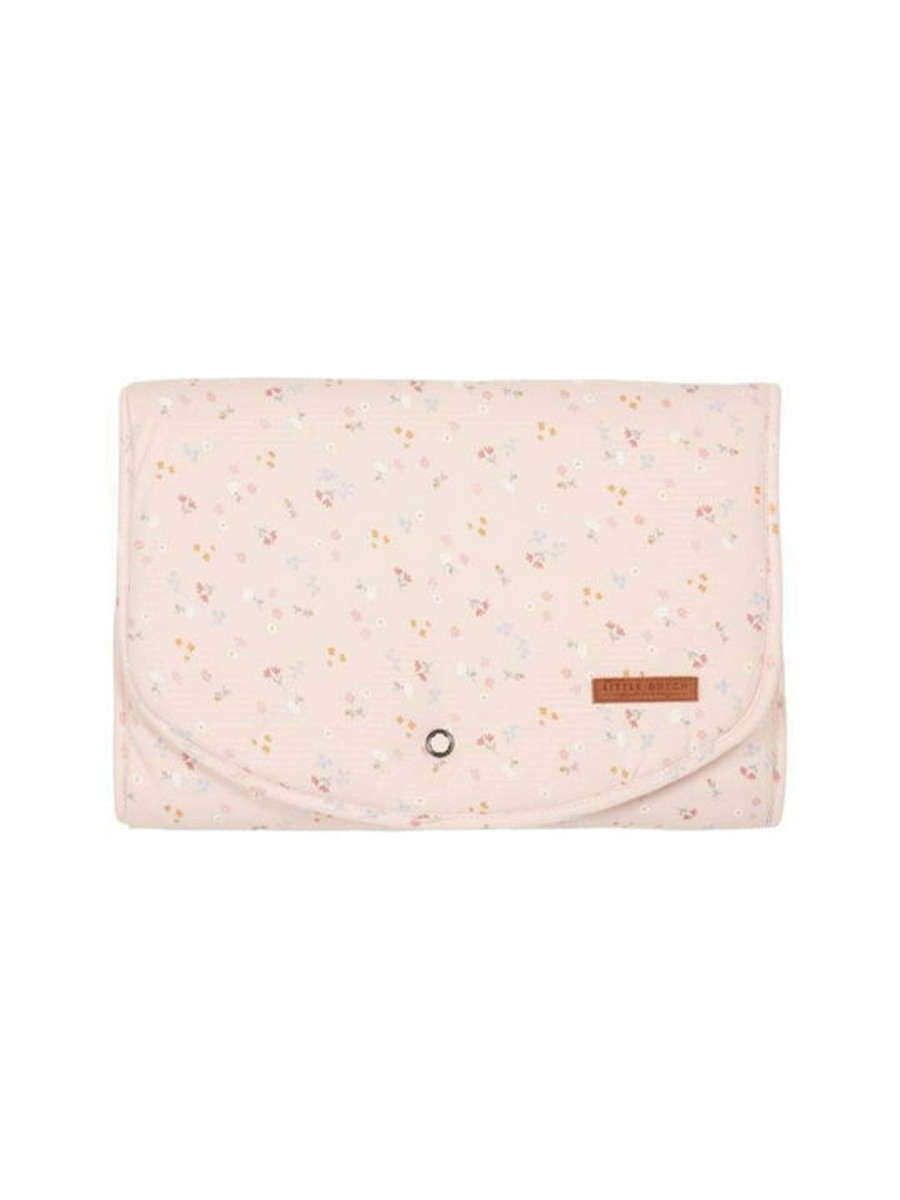 Mealtimes & Care Little Dutch Portable Changing Mats | Changing Pad Little Pink Flowers