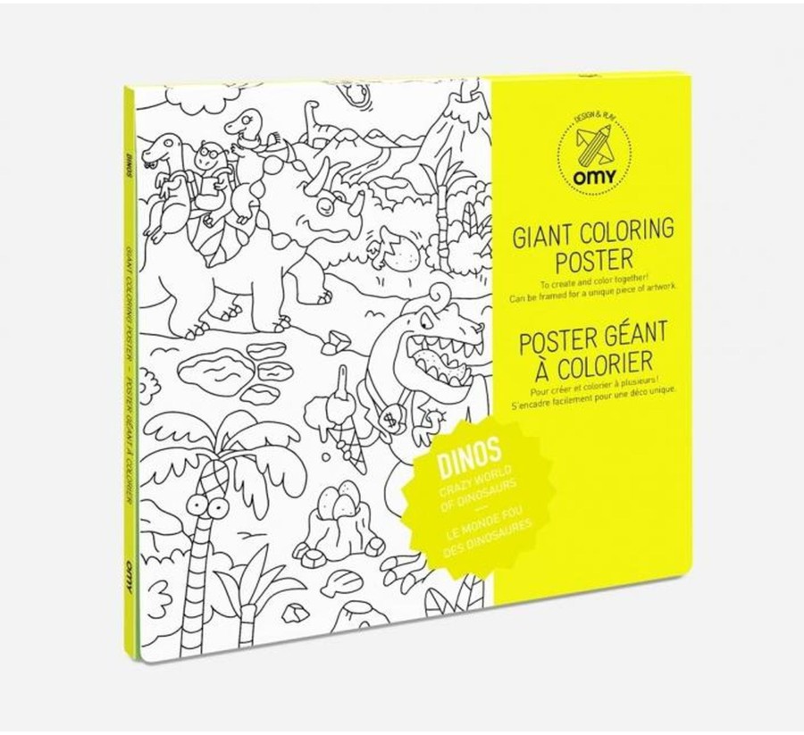 Toys & Play OMY Crafts | Giant Coloring Poster - Dinos