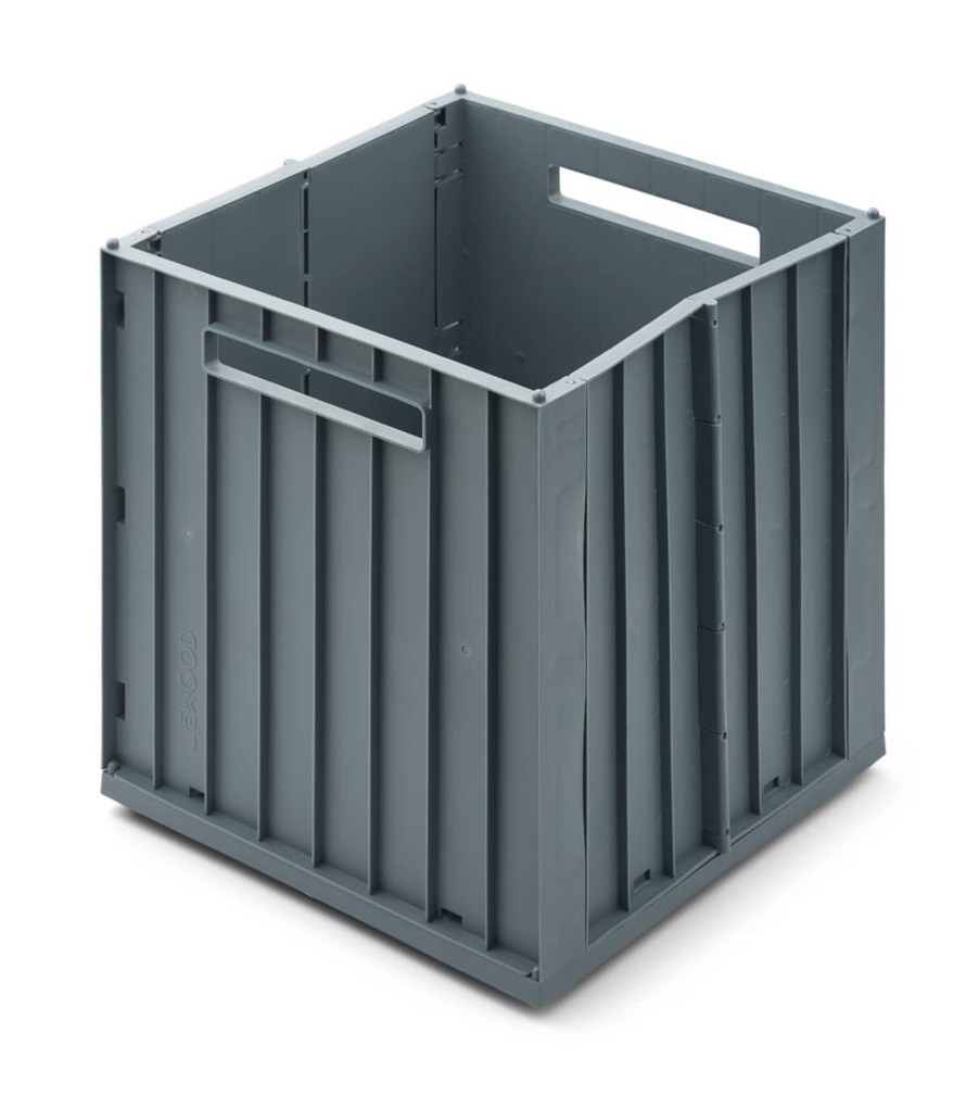 Nursery & Interior Liewood Crates | Elijah Storage Box With Lid - Whale Blue