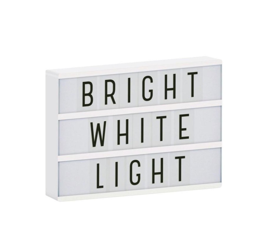 Nursery & Interior A Little Lovely Company Shelf Decor | Light Box A4 White