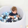 Toys & Play Misioo Ball Pits | Grey Ball Pit 90X40 | Blue/Black