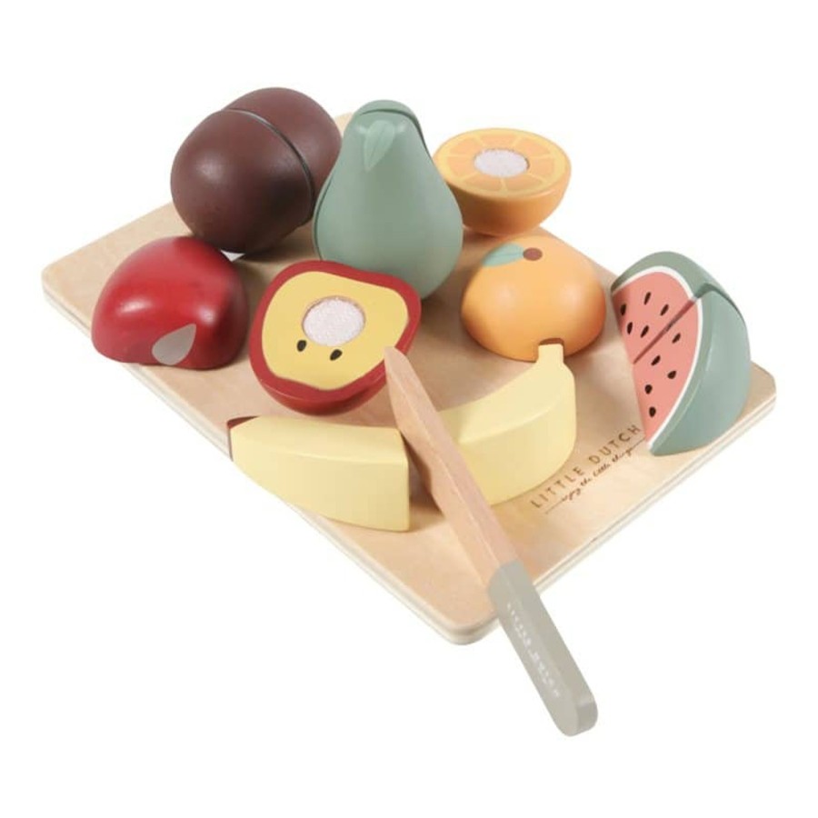 Toys & Play Little Dutch Role Play | Wooden Cutting Fruits