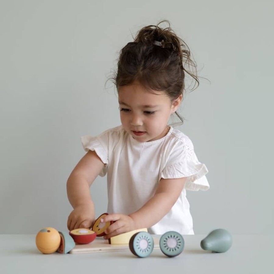 Toys & Play Little Dutch Role Play | Wooden Cutting Fruits