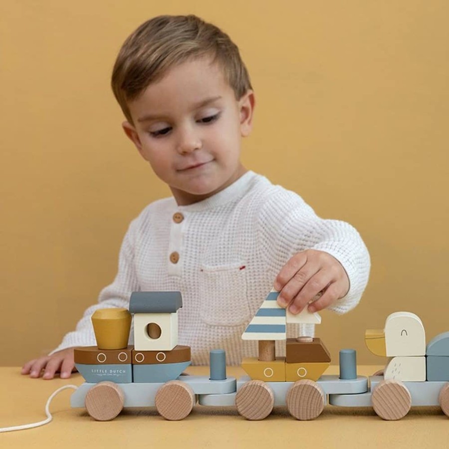 Toys & Play Little Dutch Cars & Transport | Stacking Train Sailors Bay