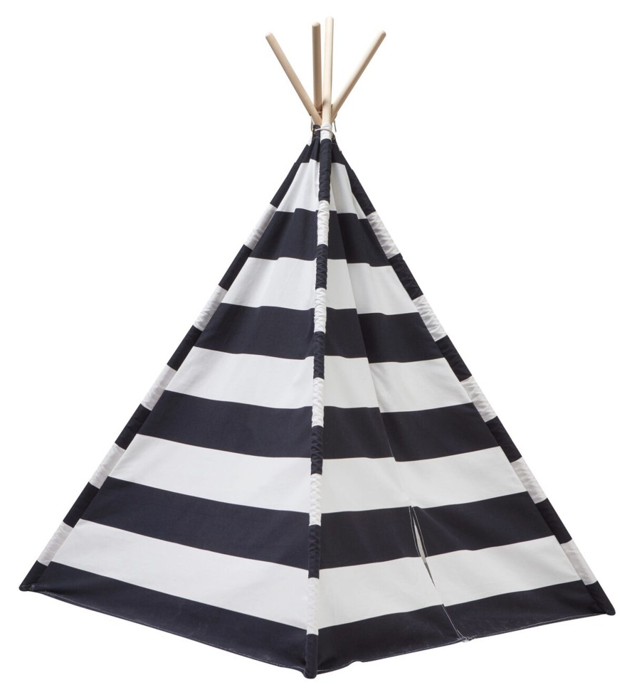 Toys & Play Kids Concept Tents, Teepees & Tunnels | Tipi Tent - Black & White