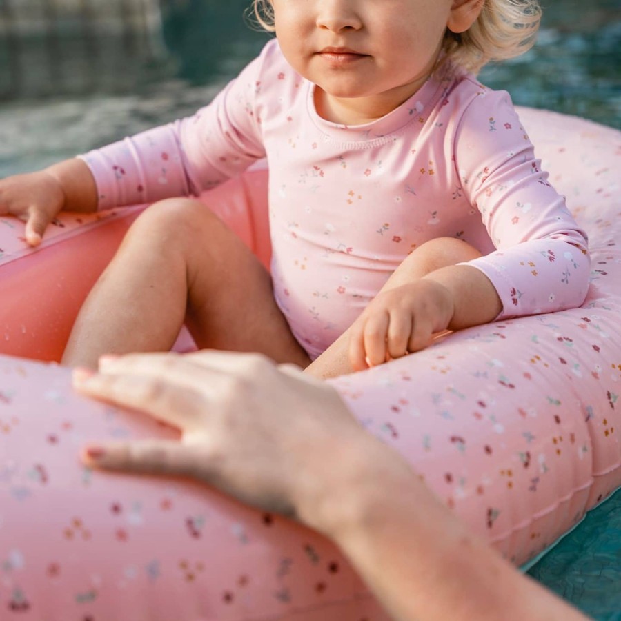 Outdoor Little Dutch Kids Swim Accessories | Little Pink Flowers Inflatable Boat