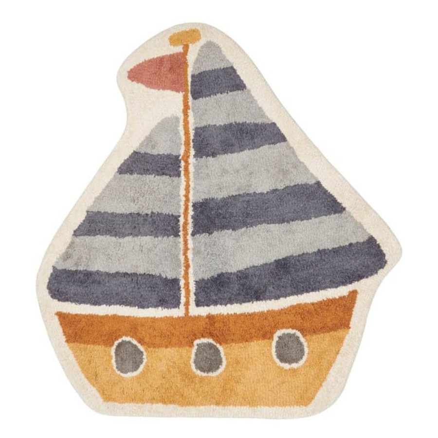 Nursery & Interior Little Dutch Rugs | Rug Boat Blue - 105X120 Cm