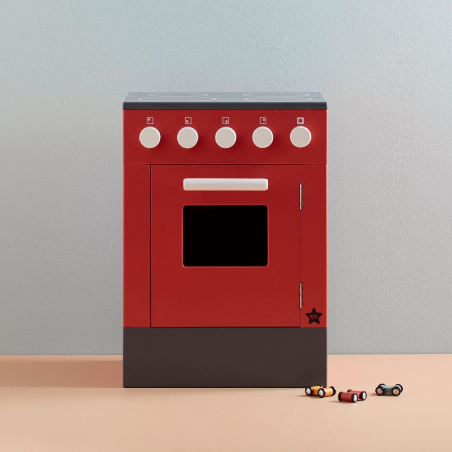 Toys & Play Kids Concept Play Kitchens | Stove Red - Bistro