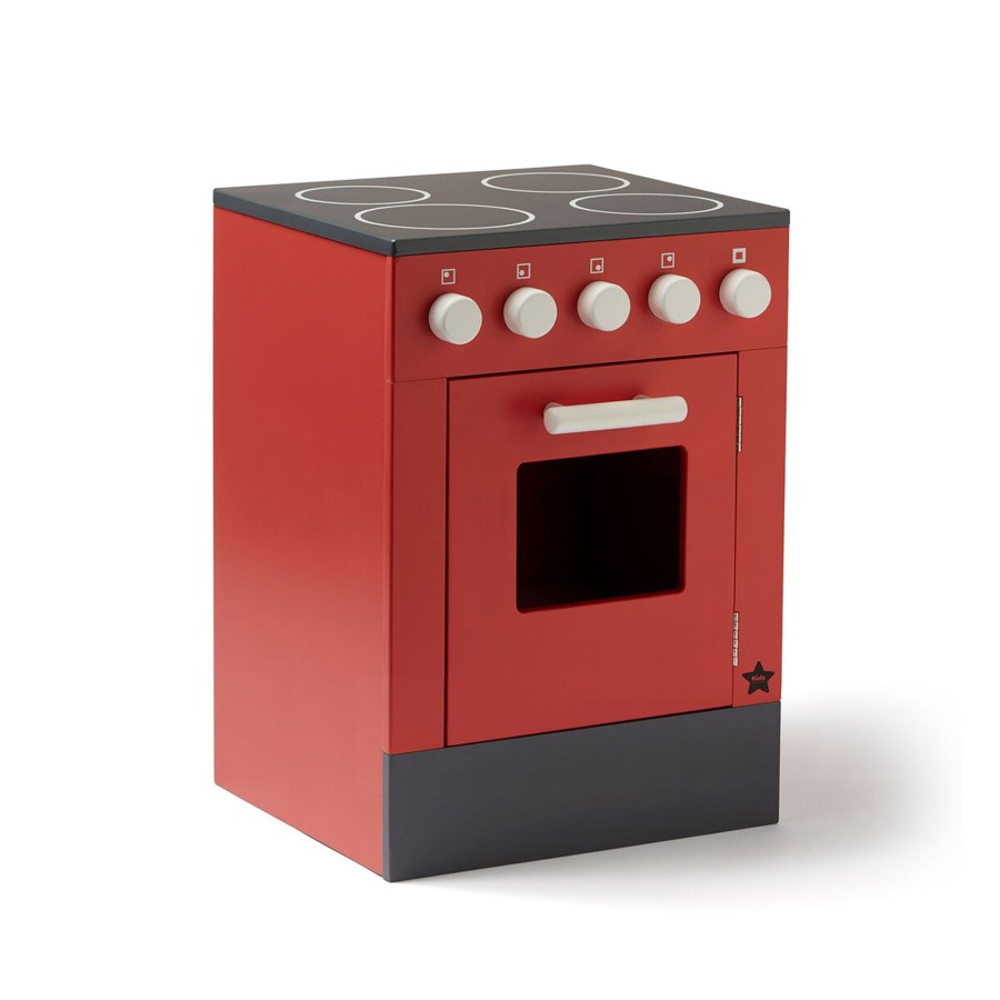 Toys & Play Kids Concept Play Kitchens | Stove Red - Bistro