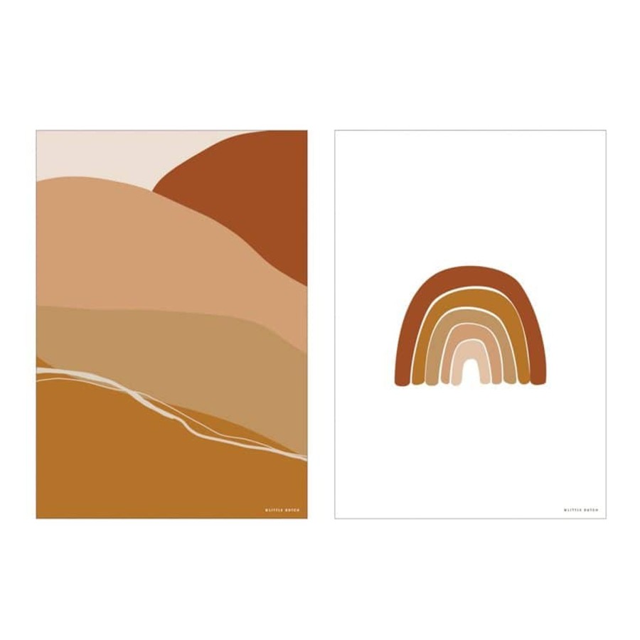 Nursery & Interior Little Dutch Art & Prints | Poster A3 - Horizon - Rust