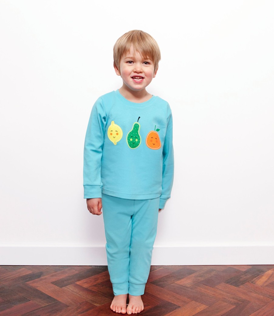 Mealtimes & Care Jim Jamz Dressing Gowns | Tutti Frutti Pj'S In A Jar - Turquoise