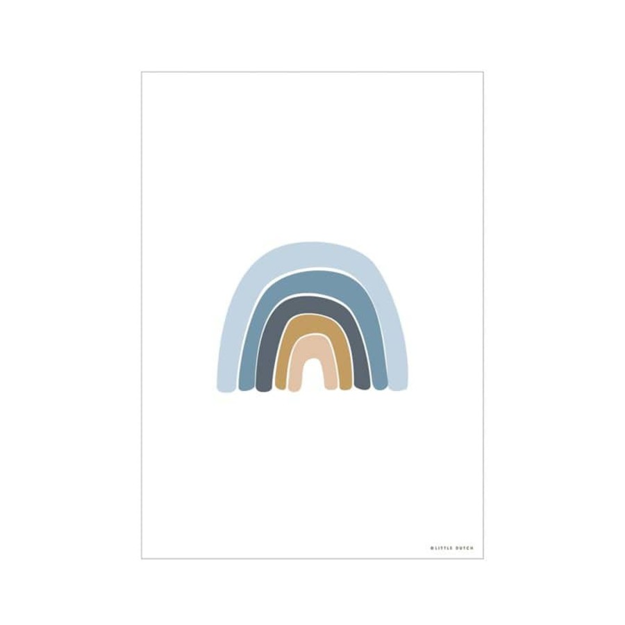 Nursery & Interior Little Dutch Art & Prints | Poster A3 - Horizon - Blue