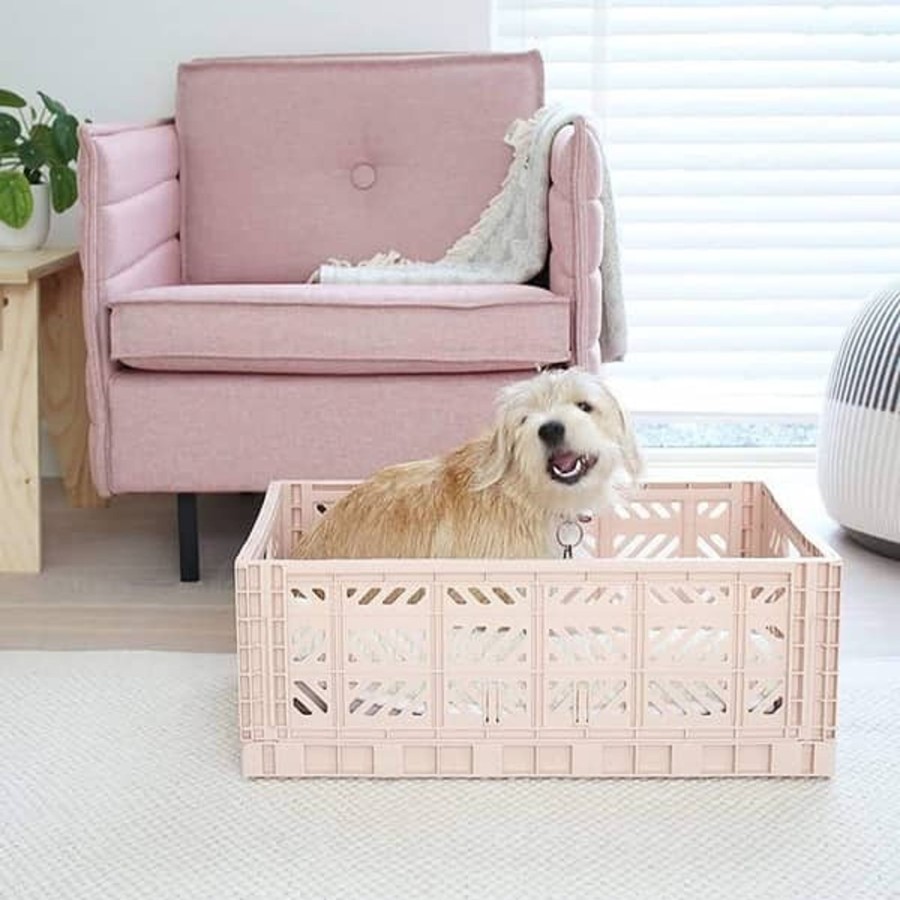 Nursery & Interior Aykasa Crates | Maxi Folding Crate - Pale Blue