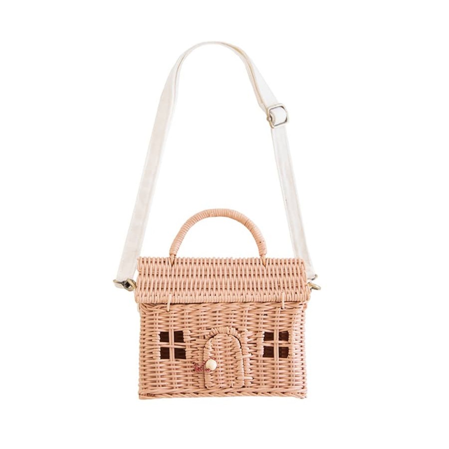 Outdoor Olli Ella Picnic Tupperware & Blankets | Rattan Casa Bag - Rose