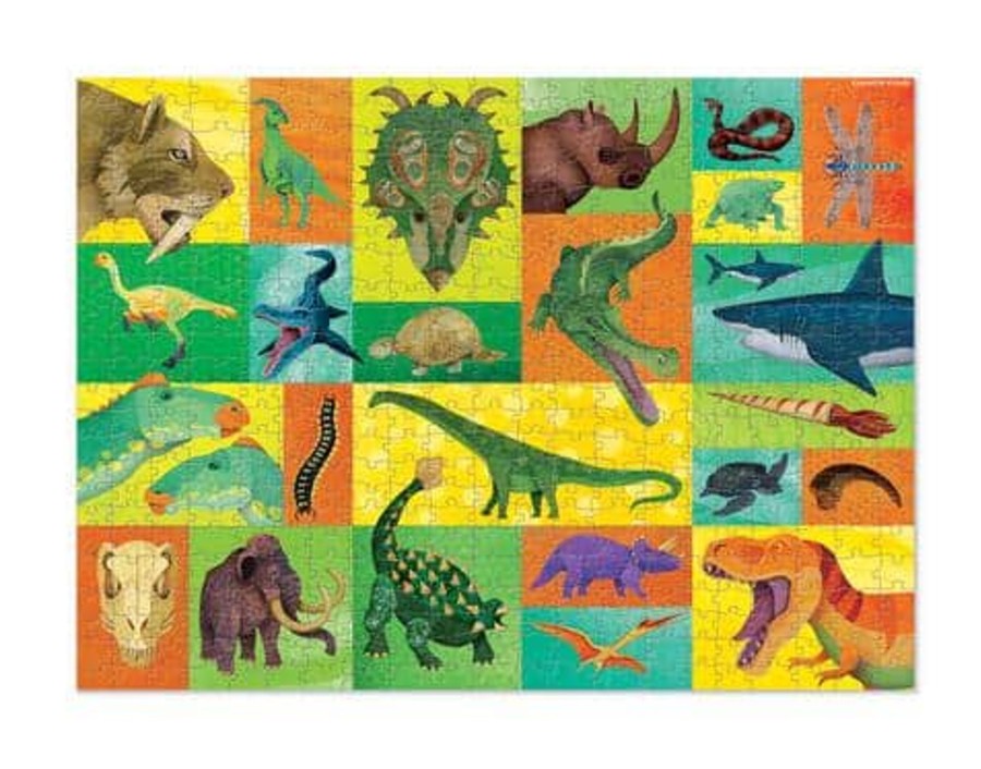 Toys & Play Crocodile Creek Puzzles & Games | Prehistoric Giants - 500-Piece Family Jigsaw Puzzle