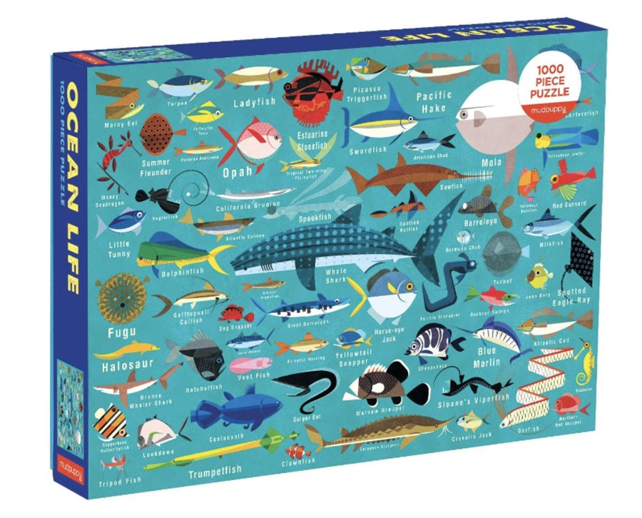 Toys & Play Mudpuppy Puzzles & Games | Ocean Life - 1000 Piece Puzzle