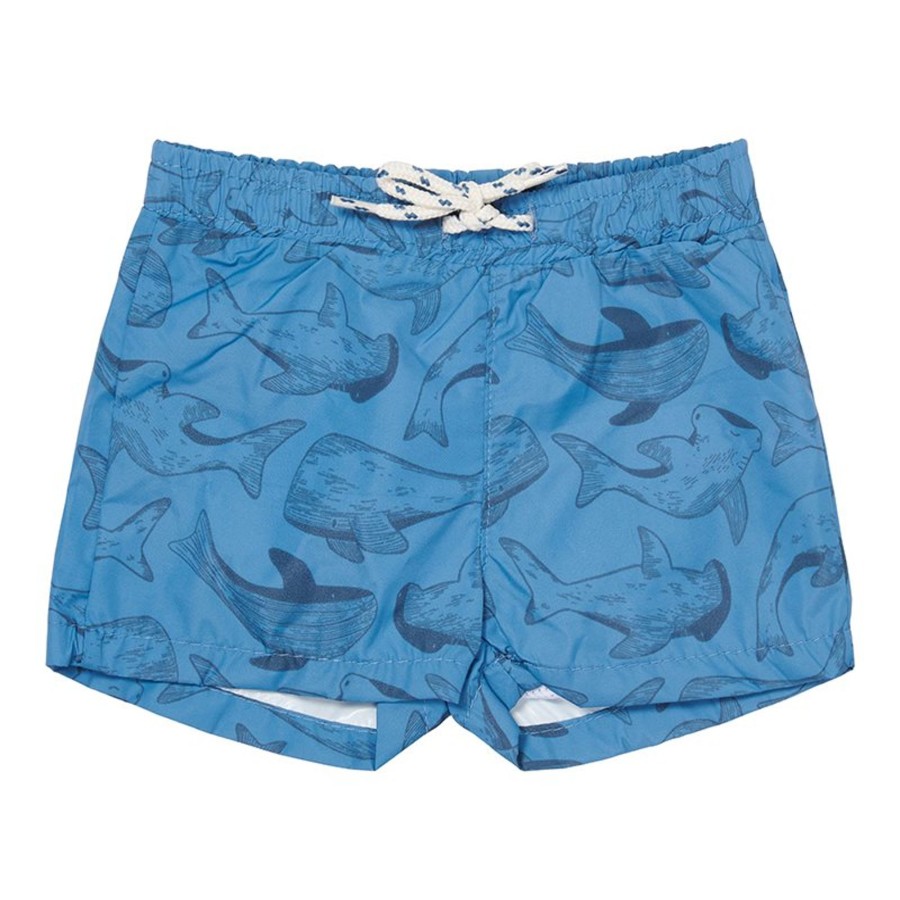 Clothing & Accessories Little Dutch Swimwear | Swimshort Sea Life Blue