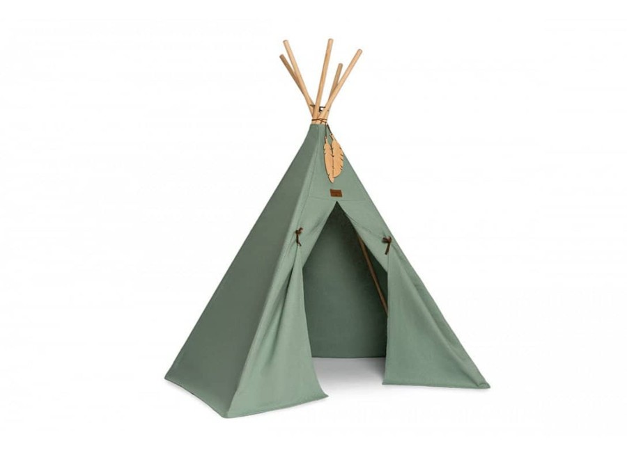 Nursery & Interior Nobodinoz Teepee, Tents & Tunnels | Nevada Teepee Eden Green