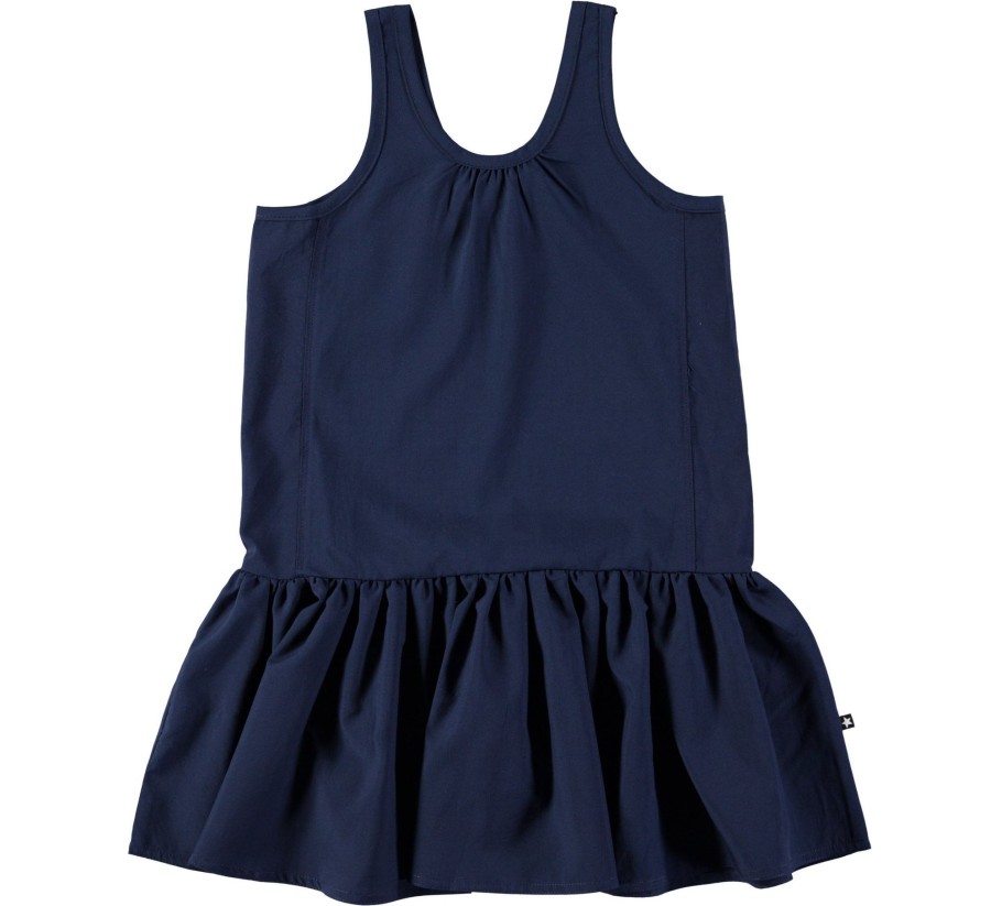 Clothing & Accessories Molo Girl 2-12 Years | Clary Dress - Navy