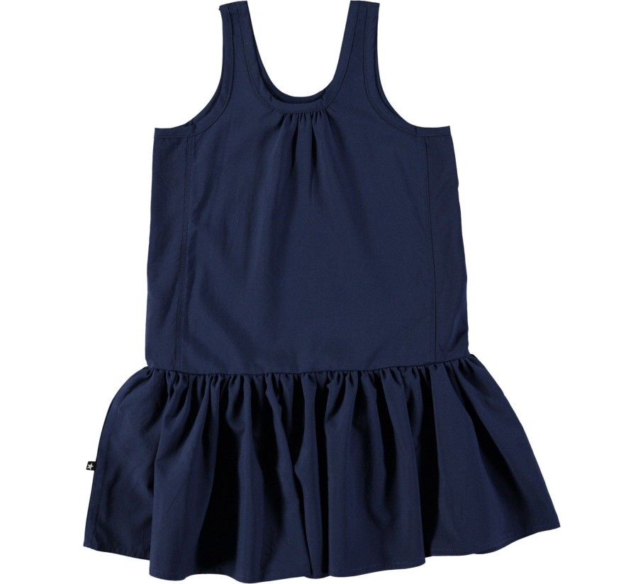 Clothing & Accessories Molo Girl 2-12 Years | Clary Dress - Navy