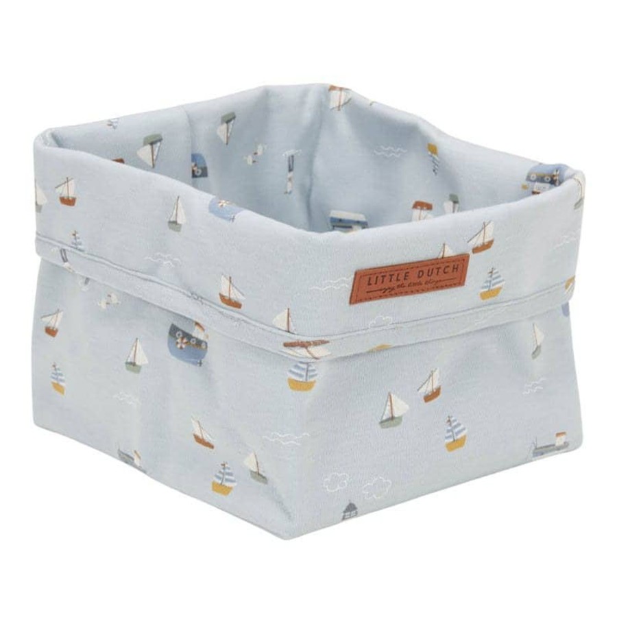 Nursery & Interior Little Dutch Changing Mats & Accessories | Storage Basket Small Sailors Bay Blue