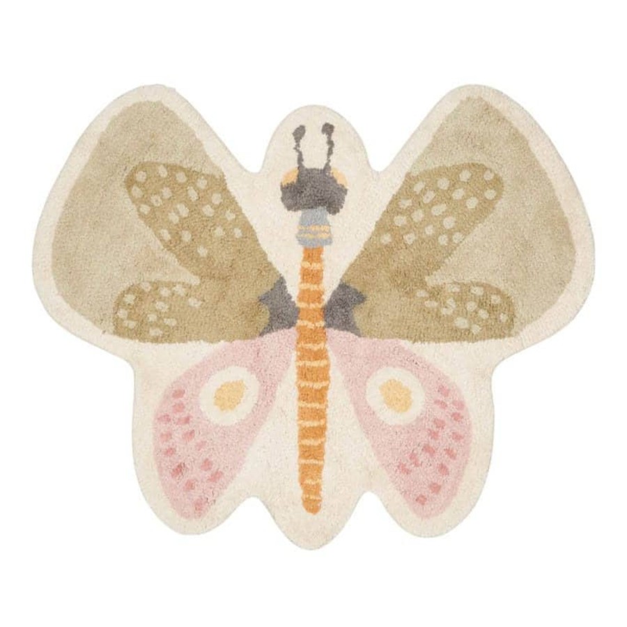 Nursery & Interior Little Dutch Rugs | Rug Butterfly - 94X110 Cm