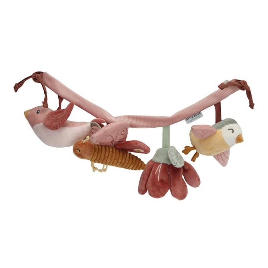 Mealtimes & Care Little Dutch Pram Accessories | Stroller Toy Chain Flowers & Butterflies