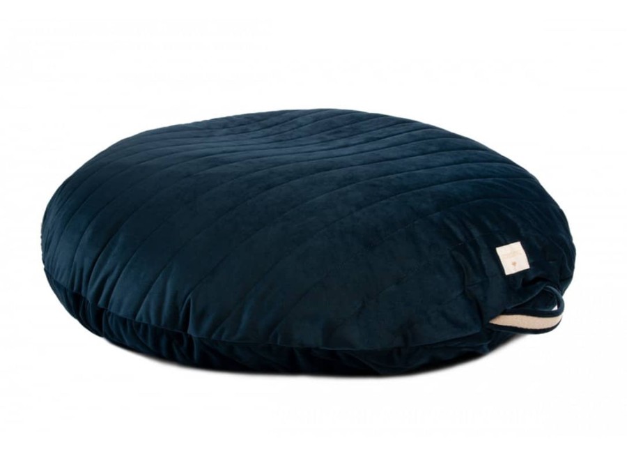 Outdoor Nobodinoz Accessories | Sahara Floor Cushion/Beanbag Velvet Night Blue