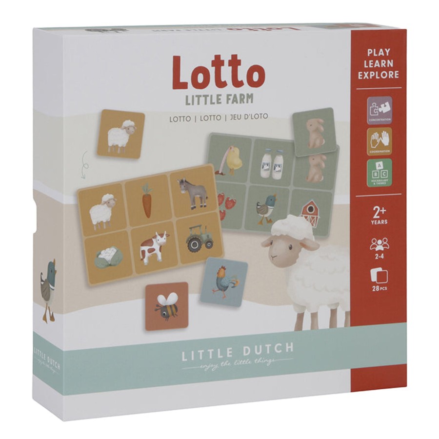 Toys & Play Little Dutch Puzzles & Games | Lotto Game Little Farm