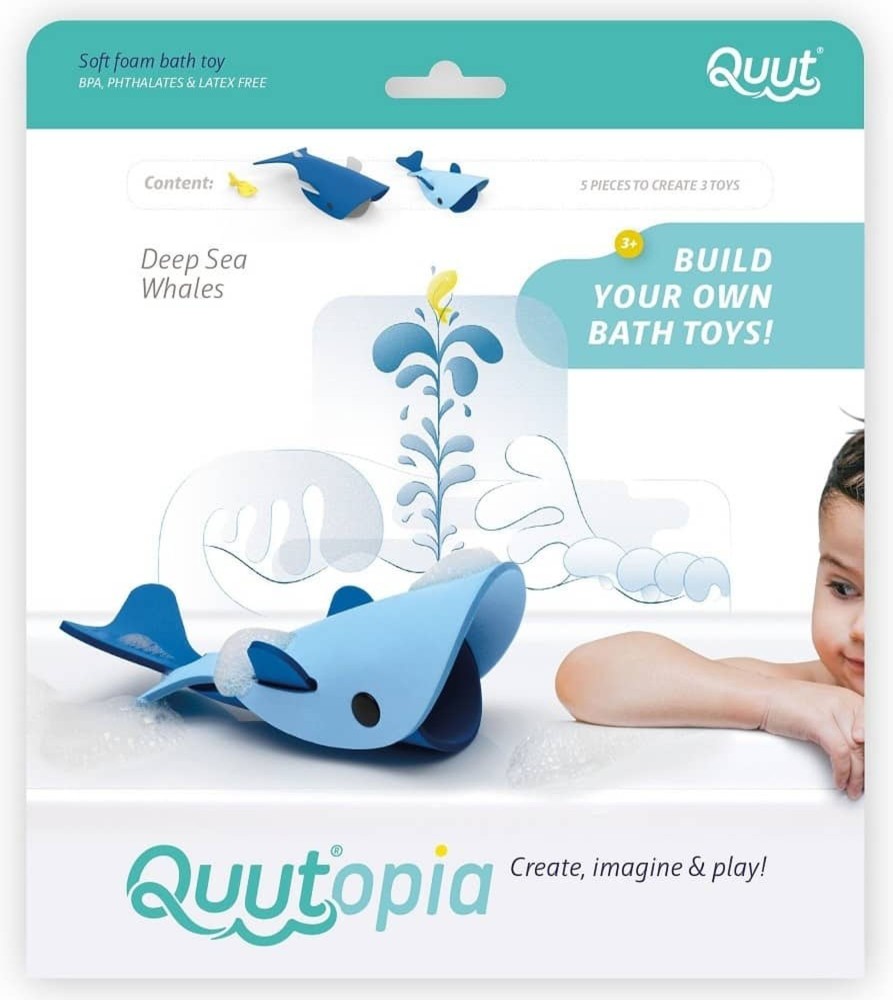 Toys & Play Quutopia Bath Toys | Deep Sea Whales Bath Set