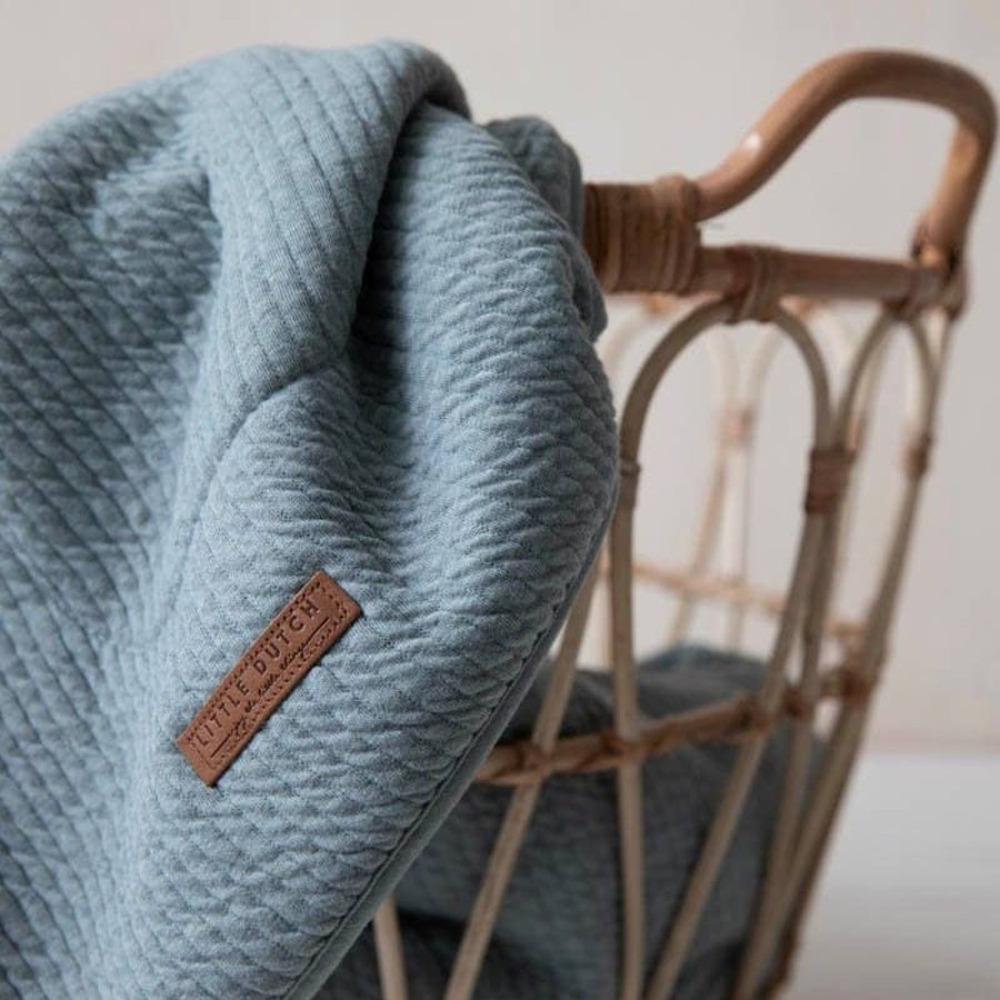 Mealtimes & Care Little Dutch Pram Accessories | Bassinet Blanket Pure Mint