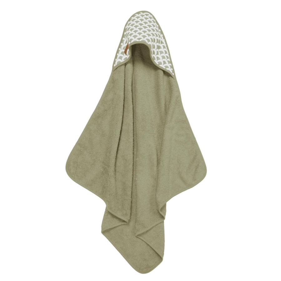 Mealtimes & Care Little Dutch Hooded Towels | Hooded Towel Sunrise Olive