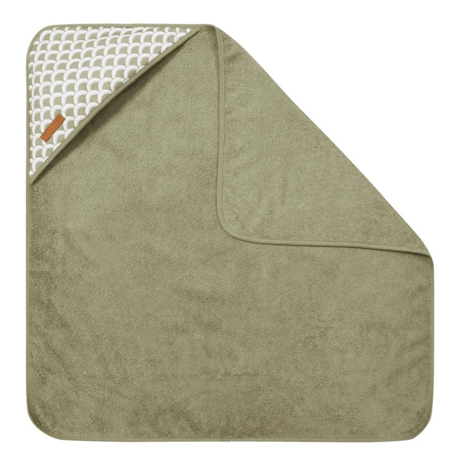 Mealtimes & Care Little Dutch Hooded Towels | Hooded Towel Sunrise Olive