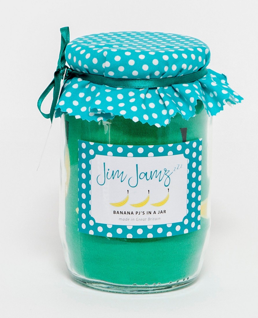 Mealtimes & Care Jim Jamz Dressing Gowns | Banana Pj'S In A Jar - Green