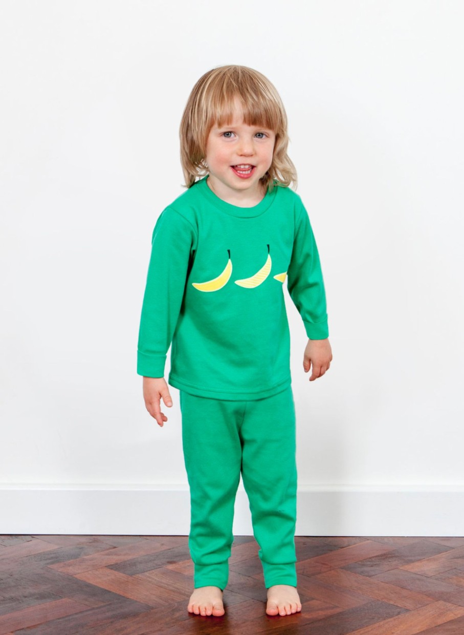 Mealtimes & Care Jim Jamz Dressing Gowns | Banana Pj'S In A Jar - Green