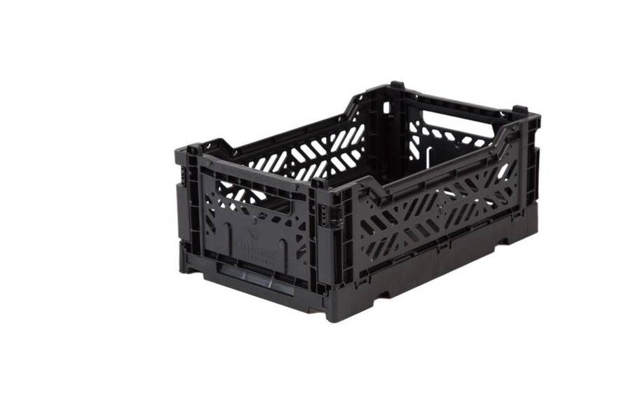 Nursery & Interior Aykasa Crates | Mini Folding Crate - Black