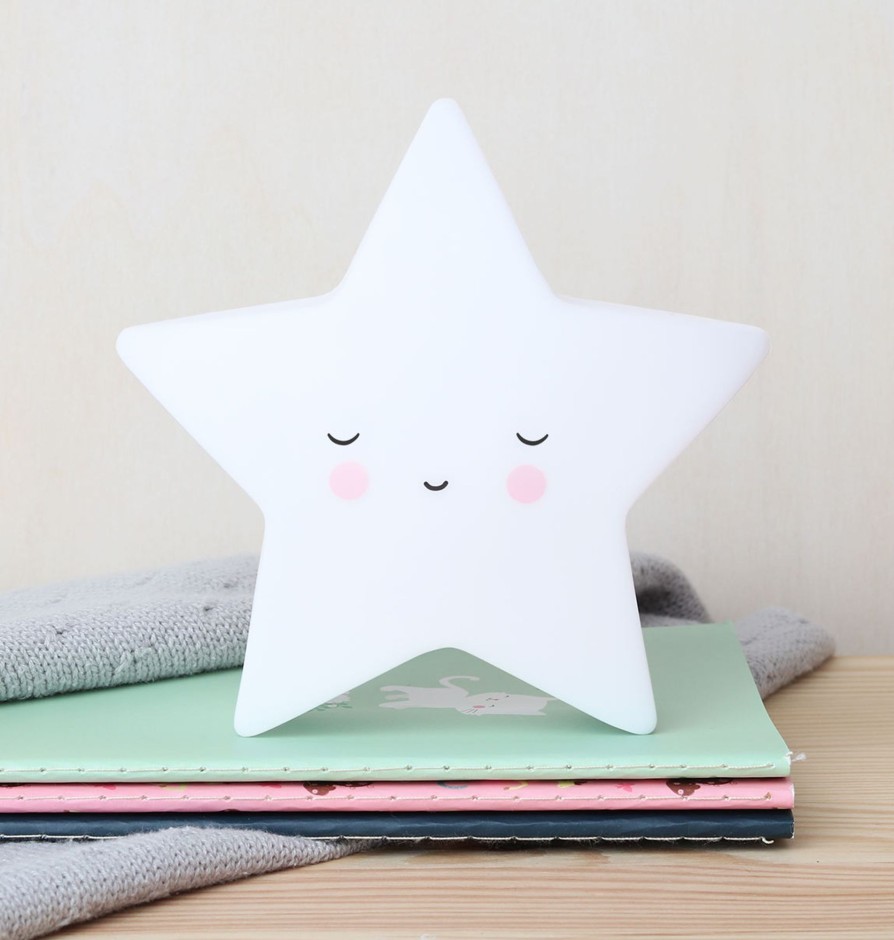 Nursery & Interior A Little Lovely Company Night Lights | Little Light - Sleeping Star