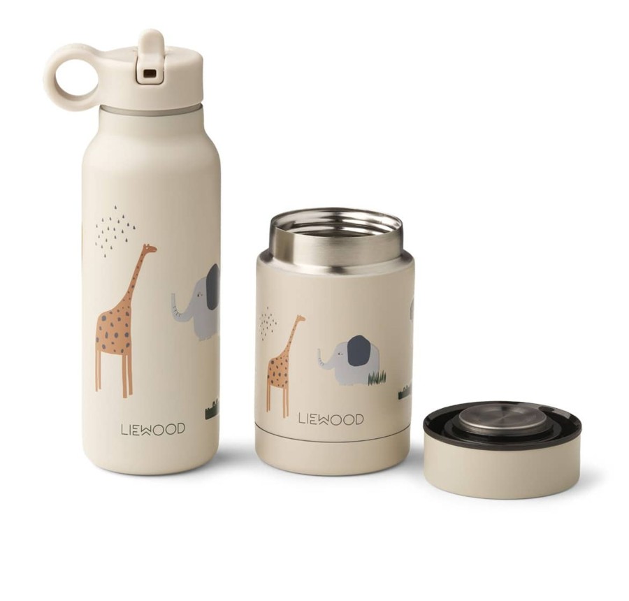 Mealtimes & Care Liewood Water Bottles | Marlow Set - Safari Sandy Mix