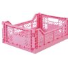 Nursery & Interior Aykasa Crates | Midi Folding Crate - Baby Pink