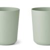 Mealtimes & Care Liewood Dinner Sets | Stine Cup 2 Pack - Rabbit Dusty Mint