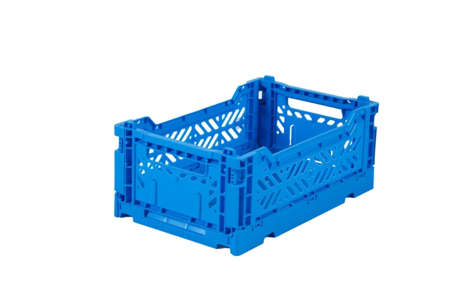 Nursery & Interior Aykasa Crates | Mini Folding Crate - Electric Blue