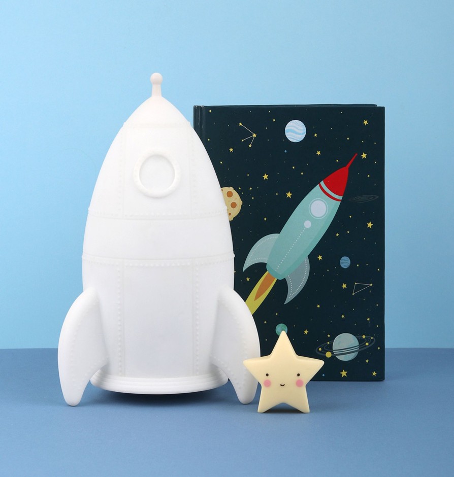 Nursery & Interior A Little Lovely Company Night Lights | Night Light - Rocket