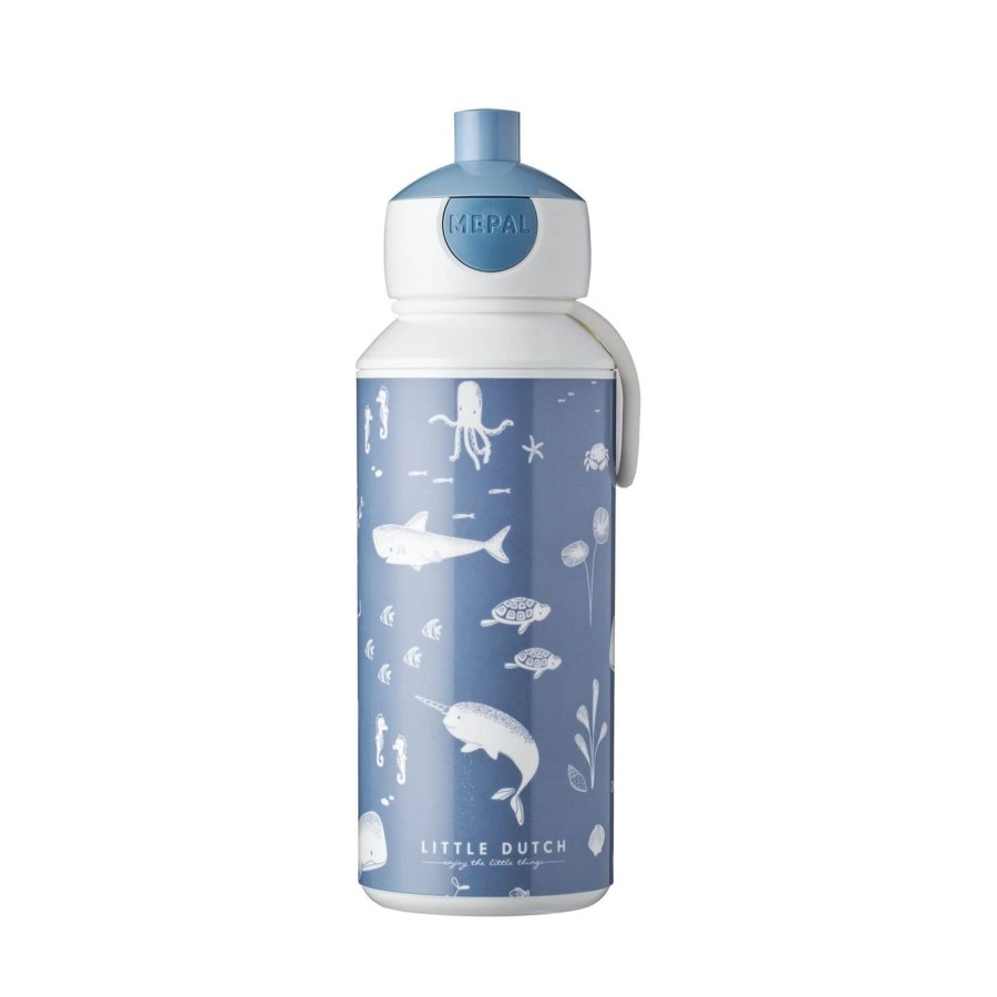 Outdoor Little Dutch Picnic Tupperware & Blankets | Drinking Bottle Pop-Up Ocean Blue