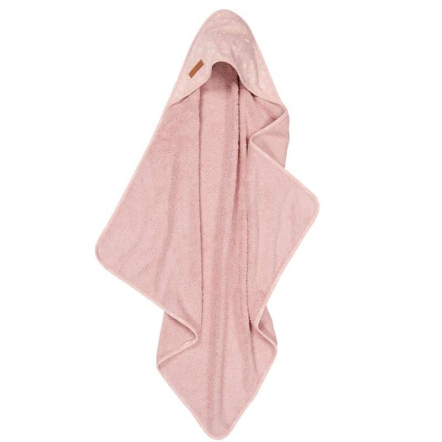 Mealtimes & Care Little Dutch Hooded Towels | Hooded Towel Wild Flowers Pink