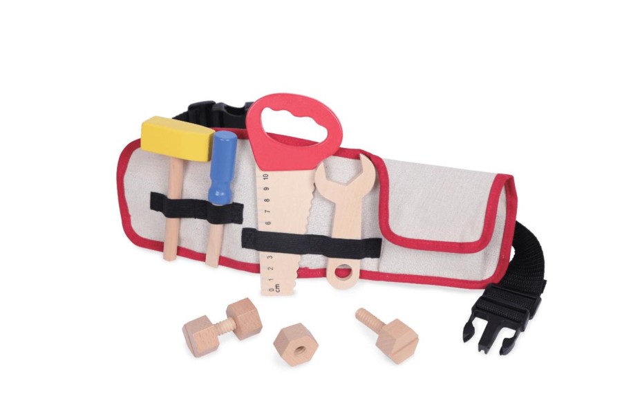 Toys & Play Gerrardo's Role Play | Wooden Tool Belt Set